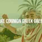 A friendly Greek person waving and saying 'Yassou' (Hello), sunny Mediterranean backdrop, warm and inviting atmosphere, realistic style.