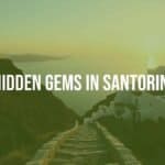 Santorini hidden gems, secluded whitewashed village on volcanic cliffs, peaceful path with stunning view of the Aegean sea, golden sunset light, serene and untouched, hyperrealistic.