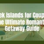 Romantic sunset over Santorini, blue domes and white-washed buildings, couples walking on a cobblestone path, bougainvillea flowers, sea view, warm golden light, peaceful and idyllic, realistic.