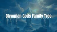 Olympian gods family tree, Mount Olympus in the background, detailed map with Zeus at the center, Greek mythology style, dramatic lighting, ancient and mystical.